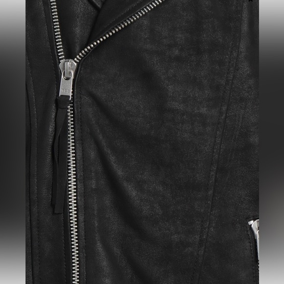 NEW Mens’ Classic Leather Biker Jacket Size S - Picture 3 of 16